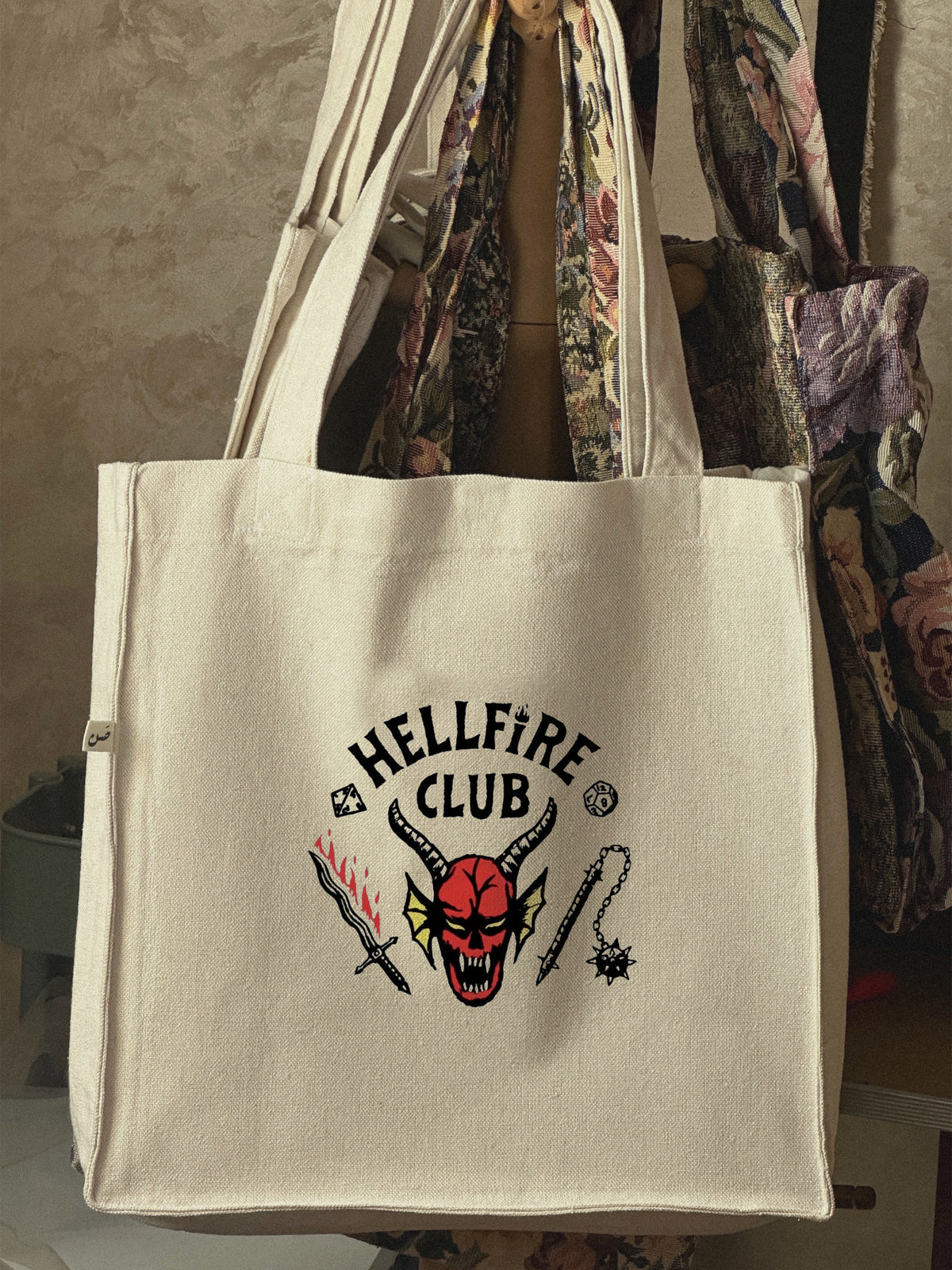 Hellfire club — large tote bag