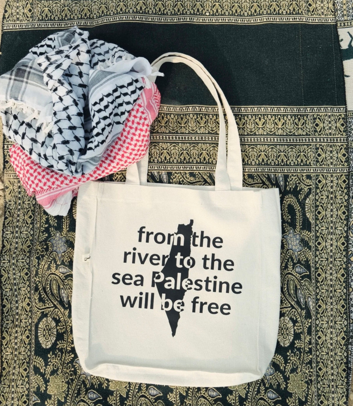 Palestine will be free - large tote bag