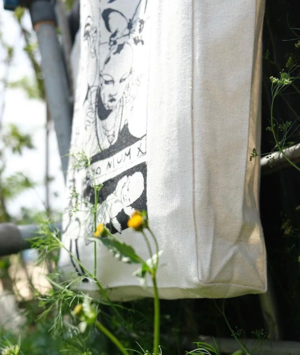 Cry - large off white tote bag