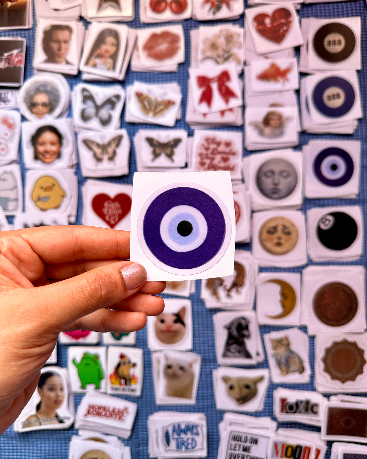 Blue evil eye